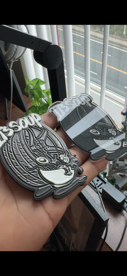 3-D texture custom badges ￼